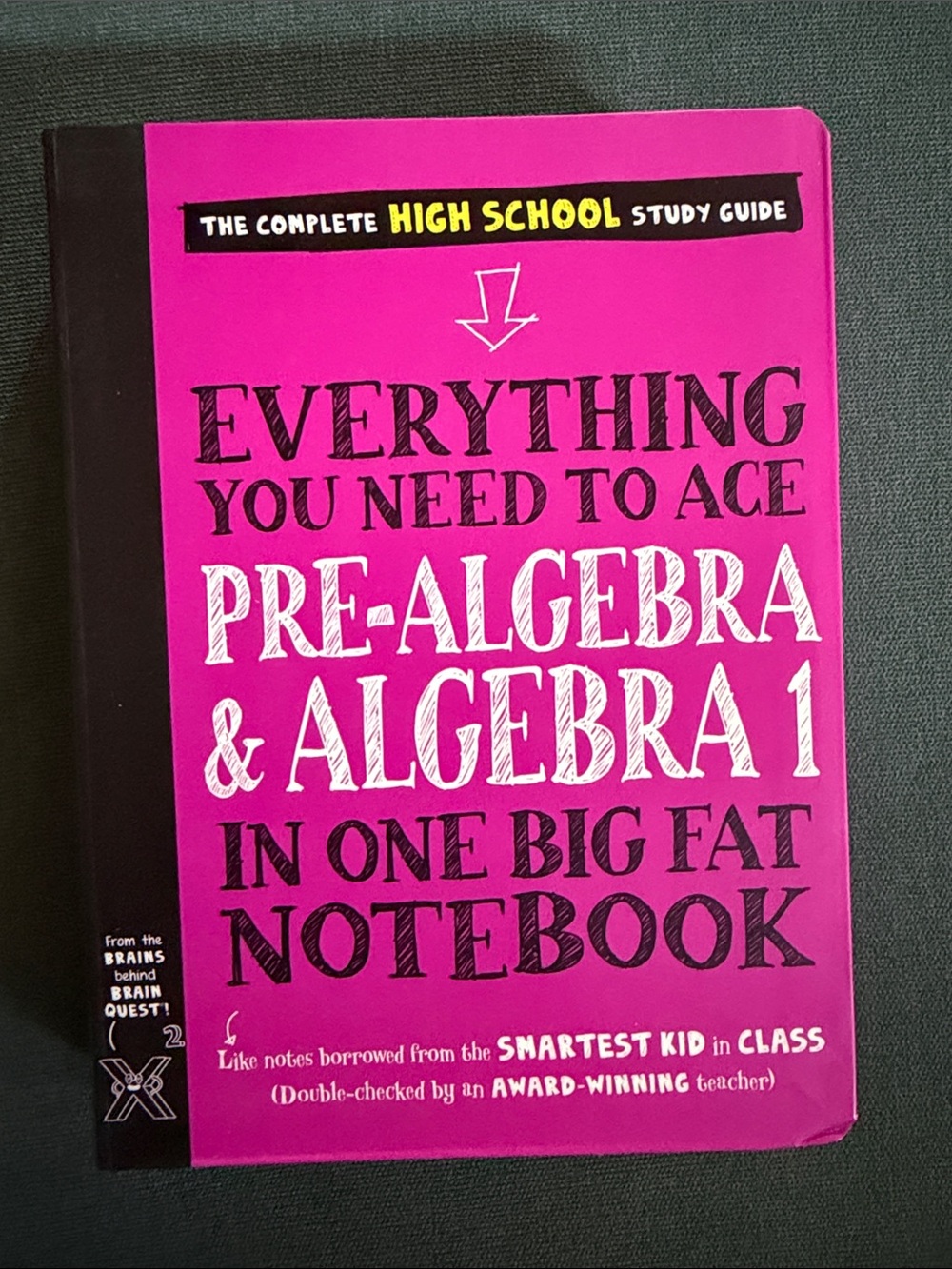 Everything You Need to Ace Pre-Algebra & Algebra 1 — Study Aid Notebook